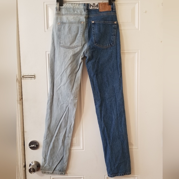 Pushbutton Two Tone Midrise Denim Jean - Picture 4 of 13